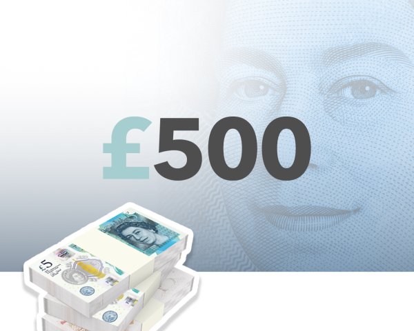 Win £500 Tax Free Cash!